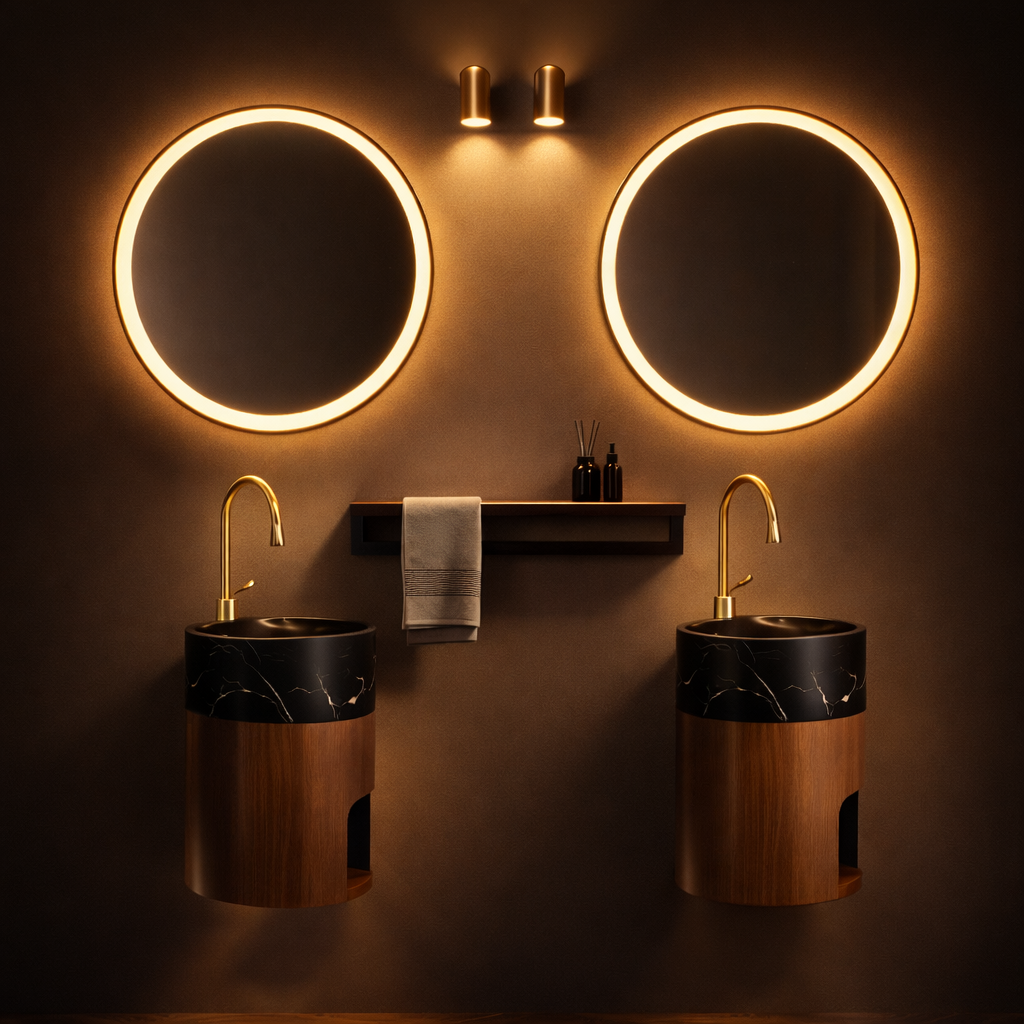 Modern Wall Mounted Basin – Compact Luxury Edition
