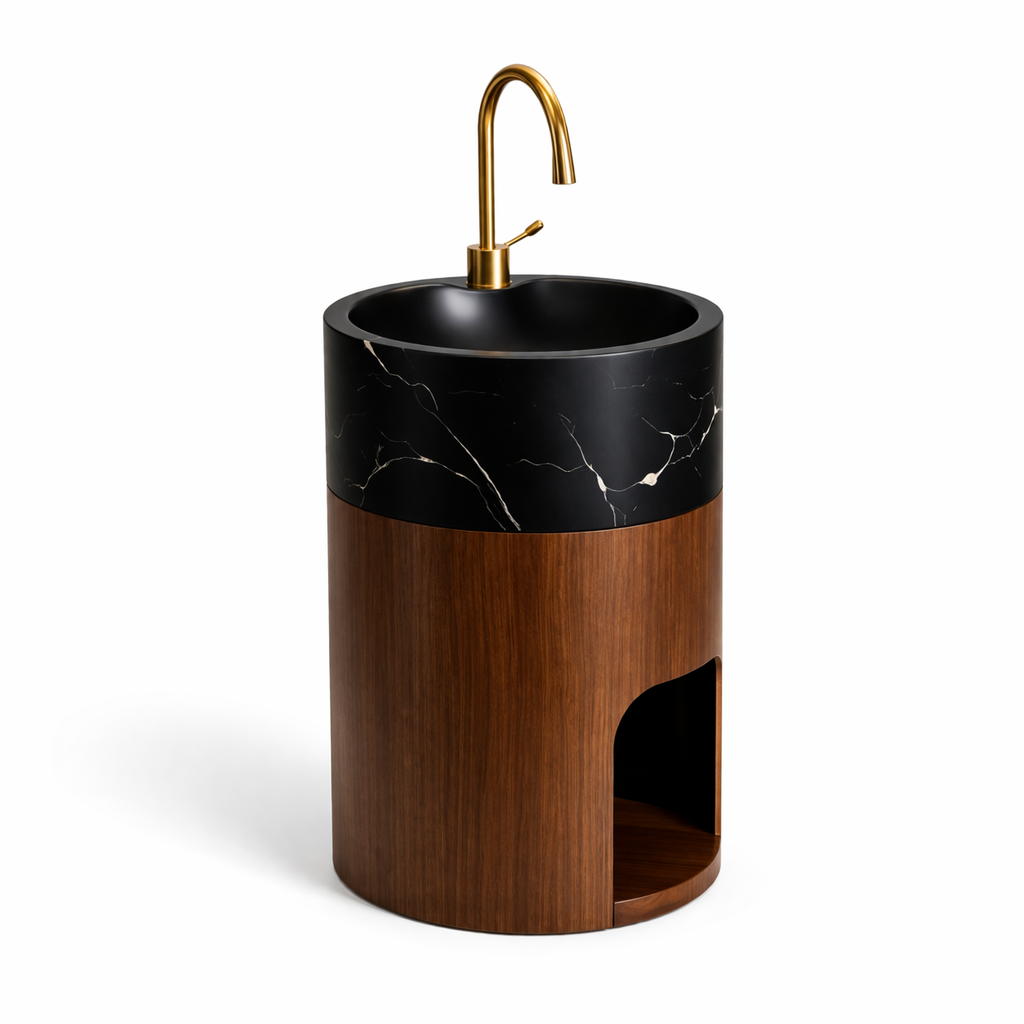 Modern Wall Mounted Basin – Compact Luxury Edition