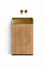Wood Grain Freestanding Basin – Modern Luxe Edition
