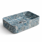 Square Stone Texture Countertop Wash Basin