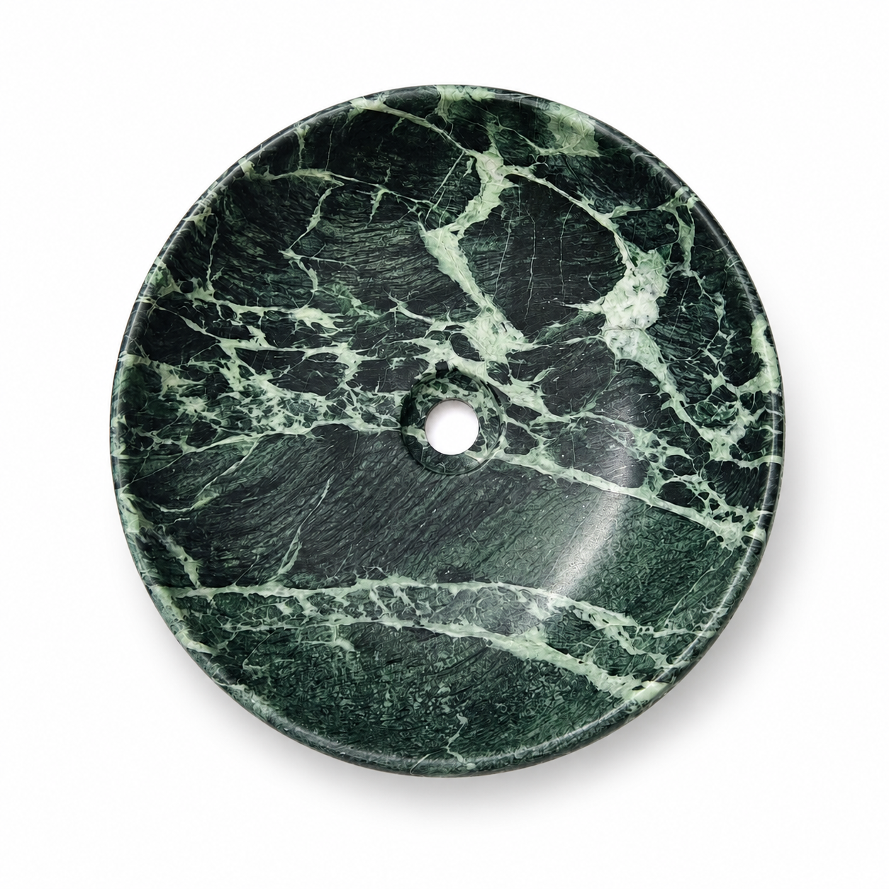 Verde Aura Sculpted Marble Basin