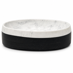 Dual-Tone Marble Countertop Basin