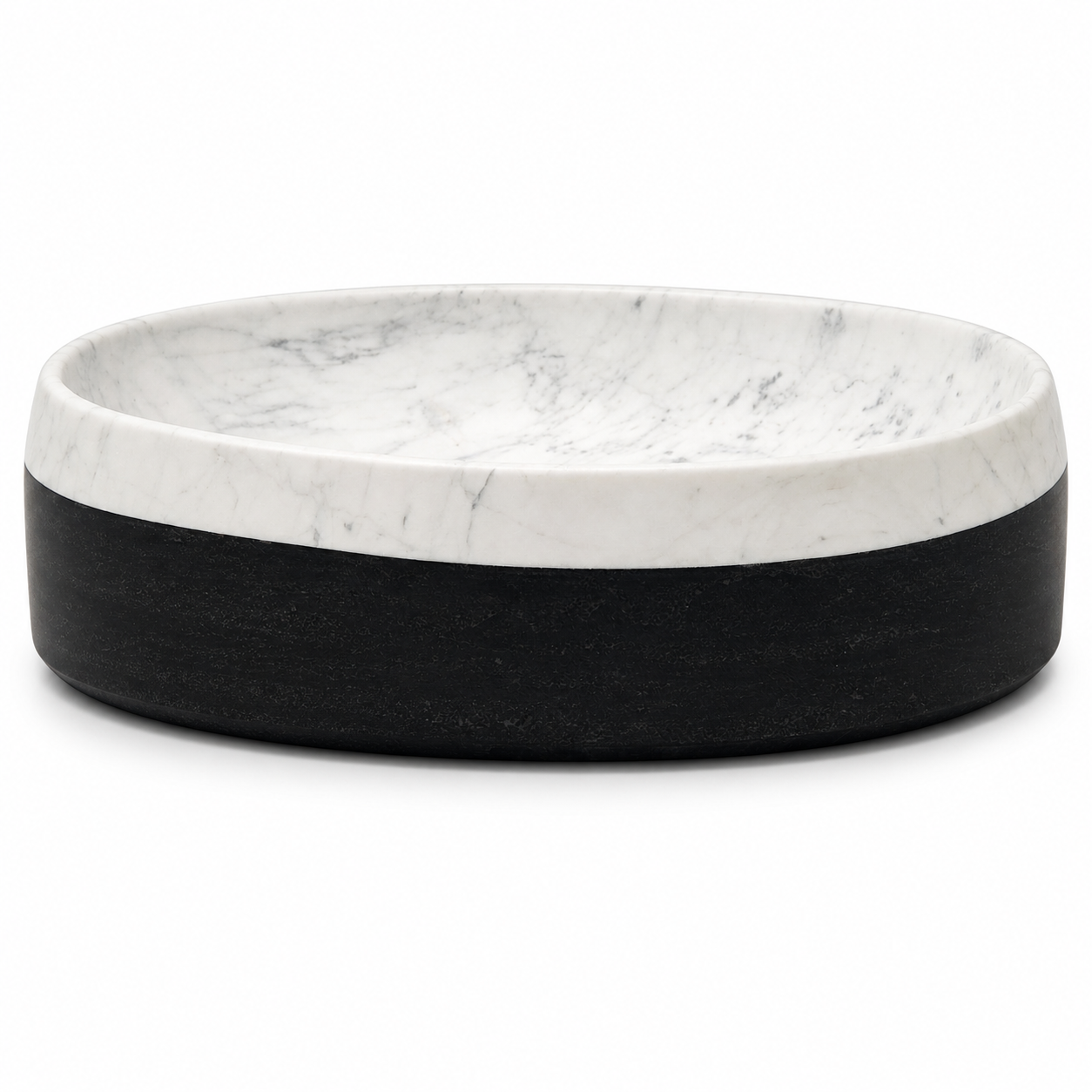 Dual-Tone Marble Countertop Basin
