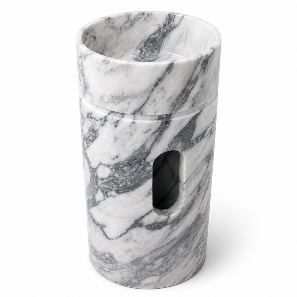 Carrara Marble Freestanding Basin