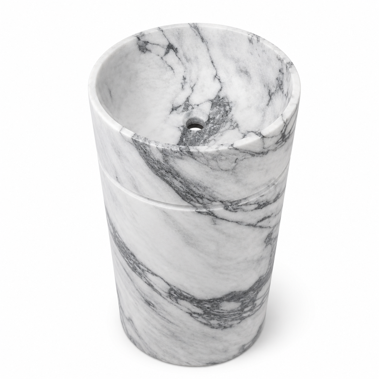 Carrara Marble Freestanding Basin