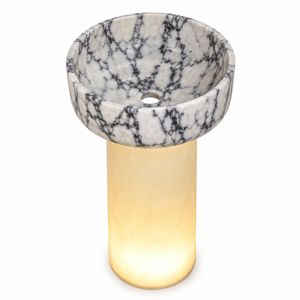 Luna Marble Freestanding Basin