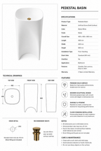 Arco Sculptural Pedestal Basin