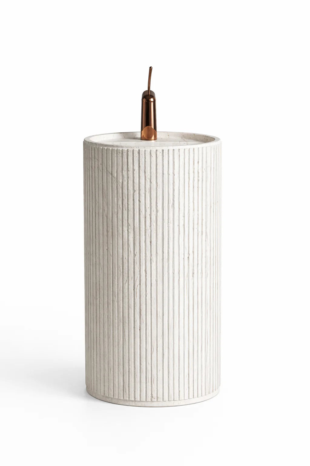 Halo Ribbed Pedestal Basin