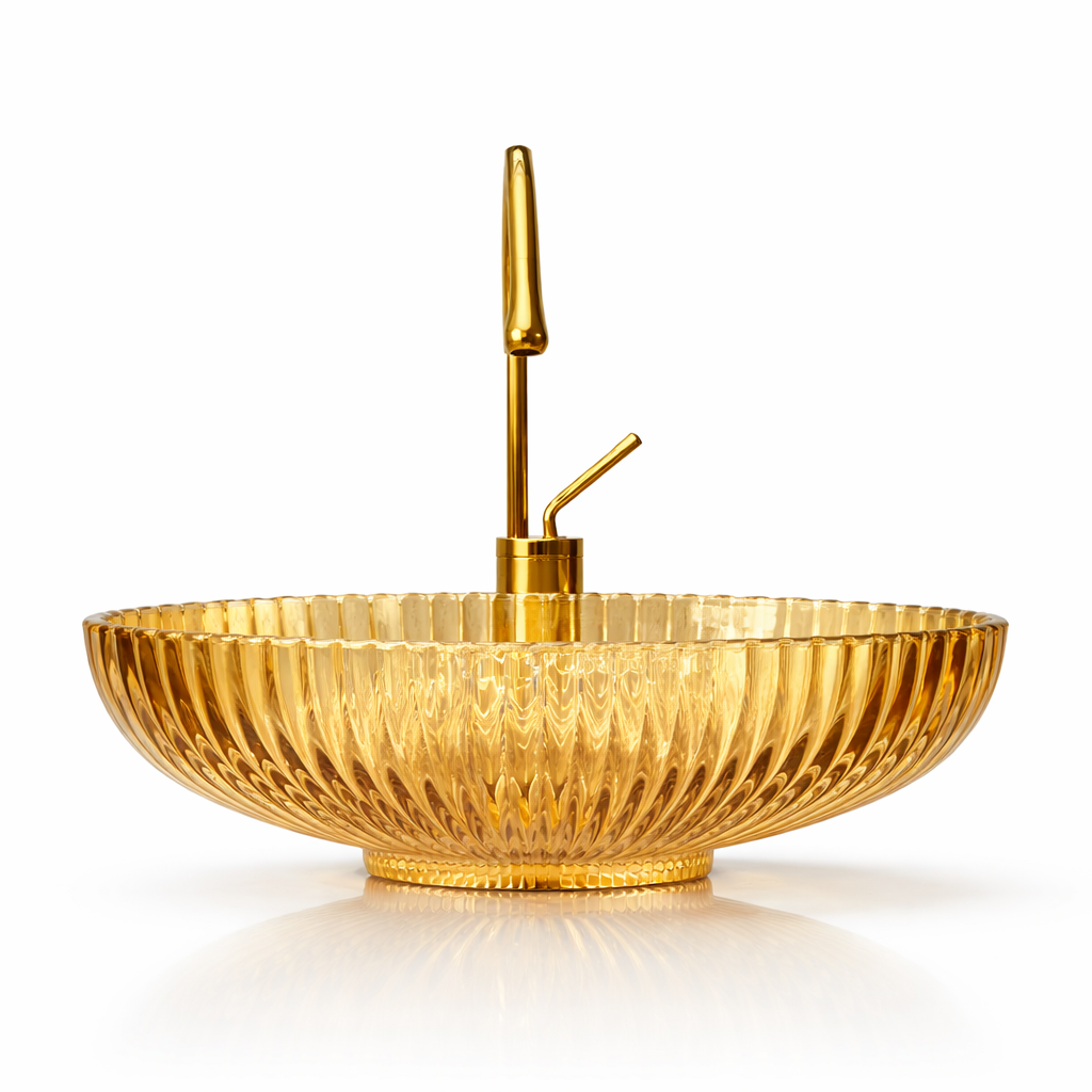 Fluted Stone Basin – Ridge