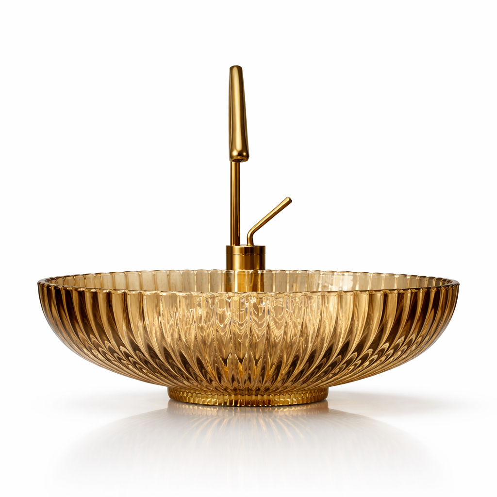 Fluted Stone Basin – Ridge