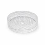 Stone Glass Column Basin – Ivory