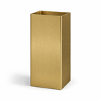 Square Gold Steel Basin – Prestige