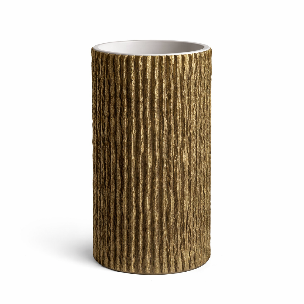 Aureo Fluted Gold Basin – Art Edition