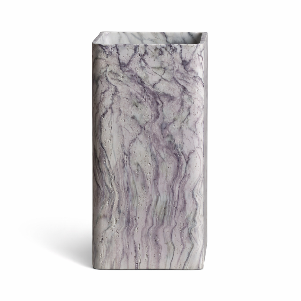 Carrara Cube Pedestal Basin – Marble Edition
