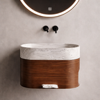Modern Wall-Hung Basin with Storage – Minimal Edition
