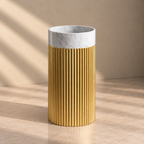 Aurelia Marble Basin with Gold Frame