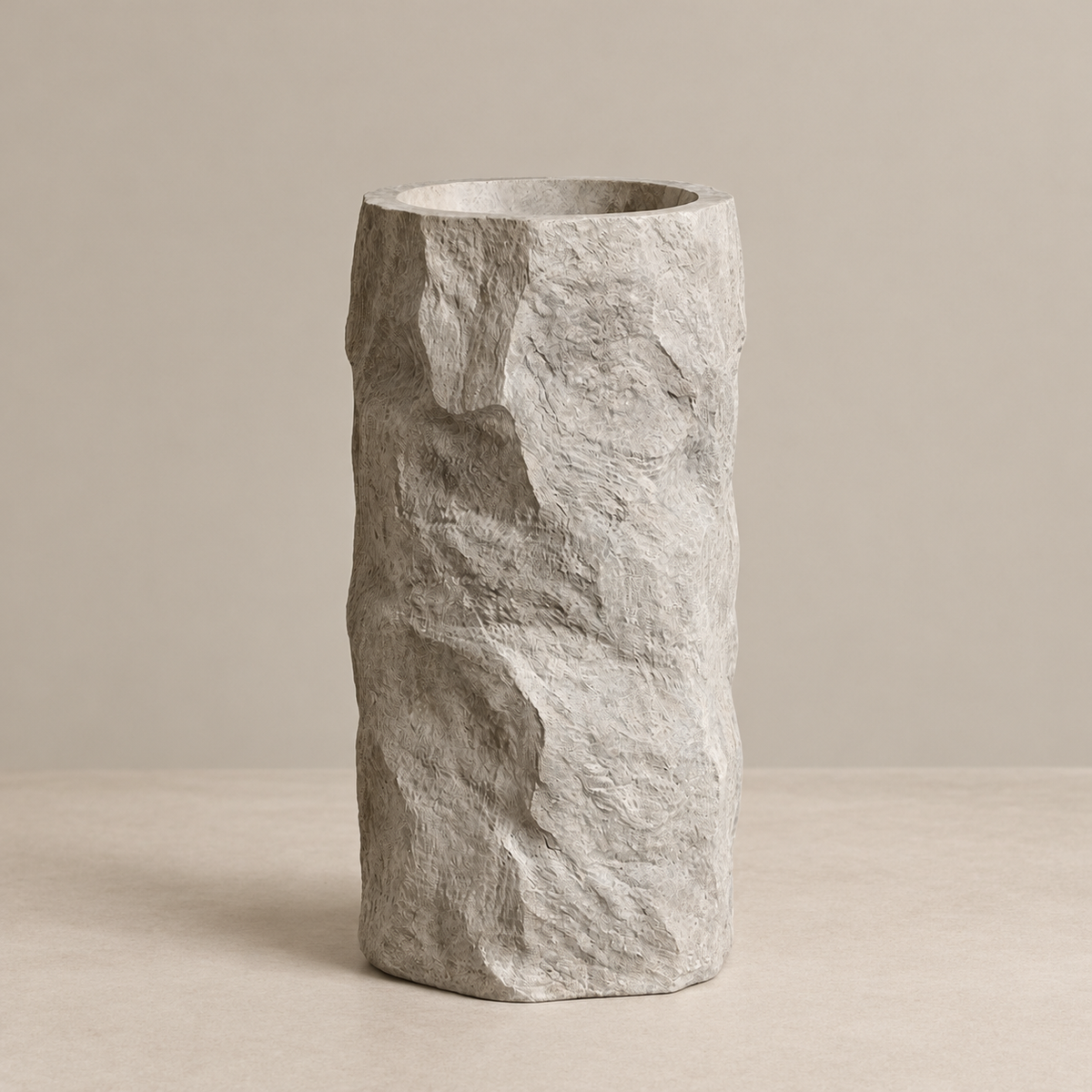 Wabi Stone Cylinder Basin – Raw Zen