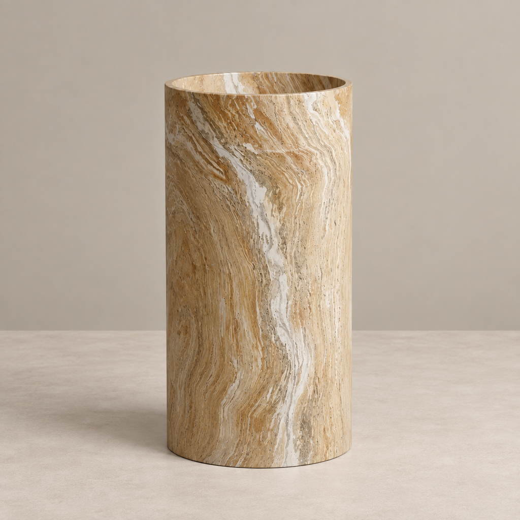 Travertine Column Basin – Sand Edition