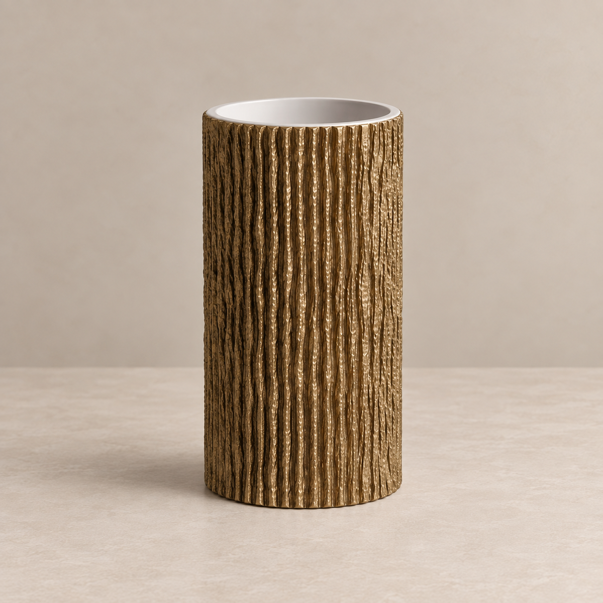 Aureo Fluted Gold Basin – Art Edition