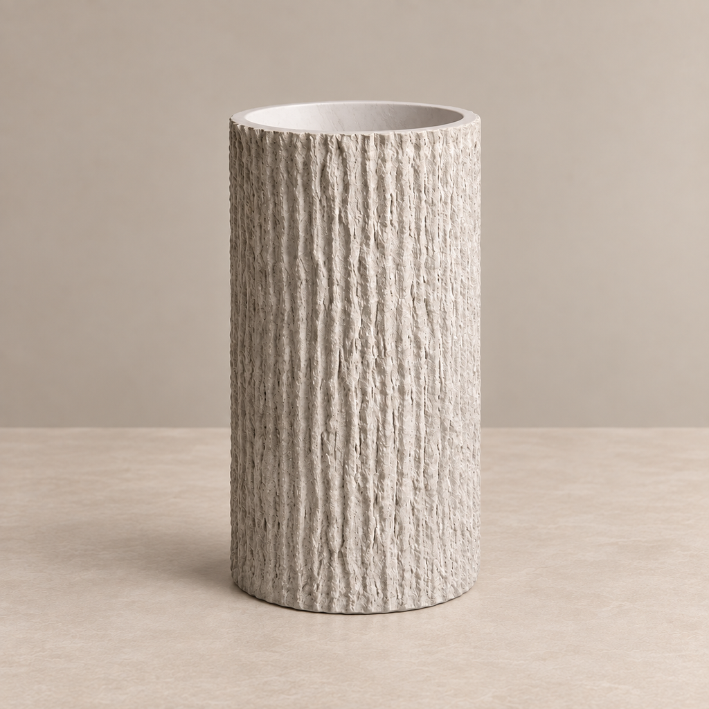 Wabi Texture Column Basin – Earth Series
