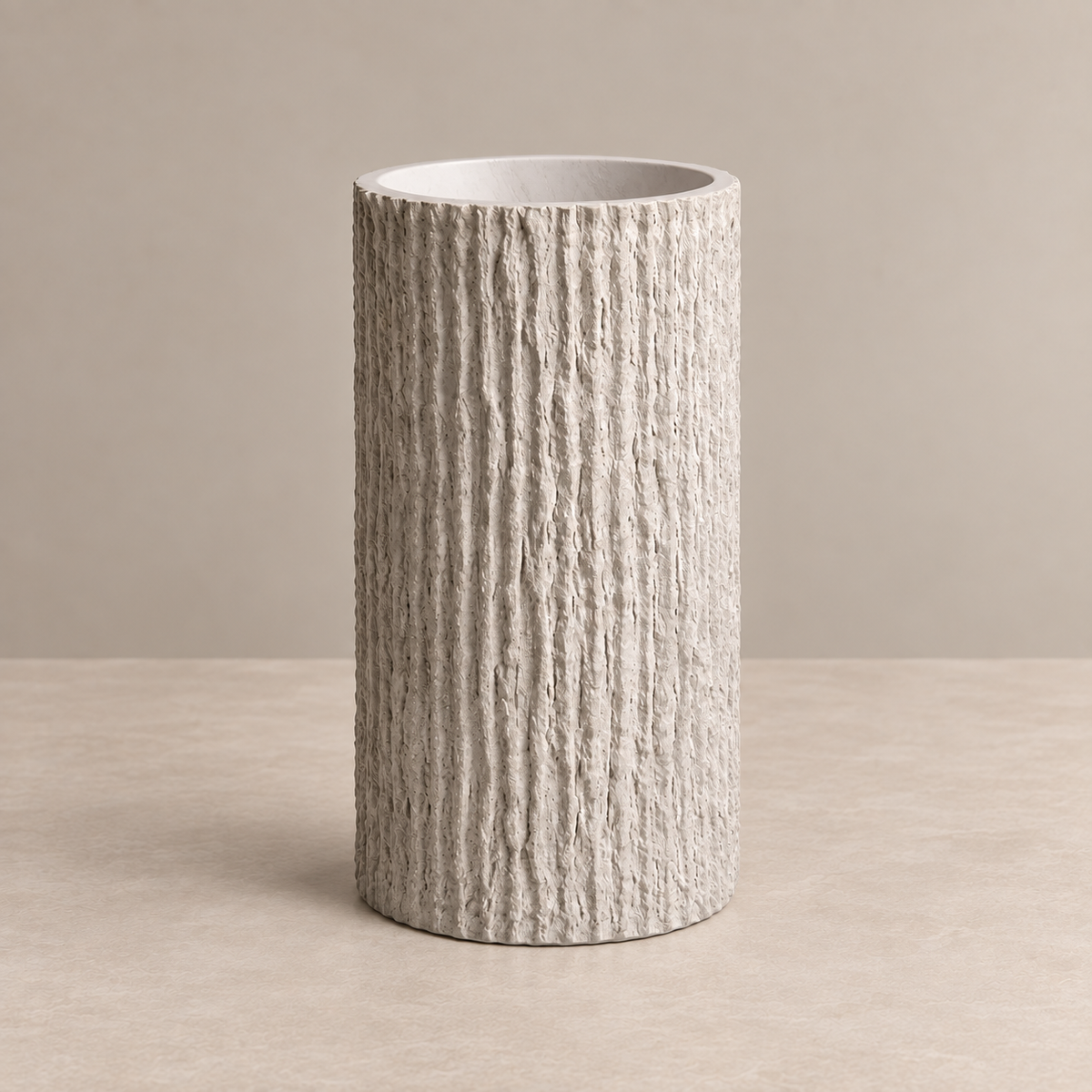 Wabi Texture Column Basin – Earth Series