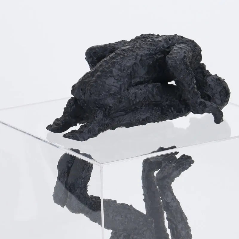 Console Table Decor – Decorative Figurine in Clear Box