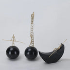 Console Table Decor Man Boating Sculpture