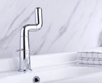 Universal Turning Bathroom Sink hot and Cold Toilet washbasin Faucet, no Water Inlet Pipe