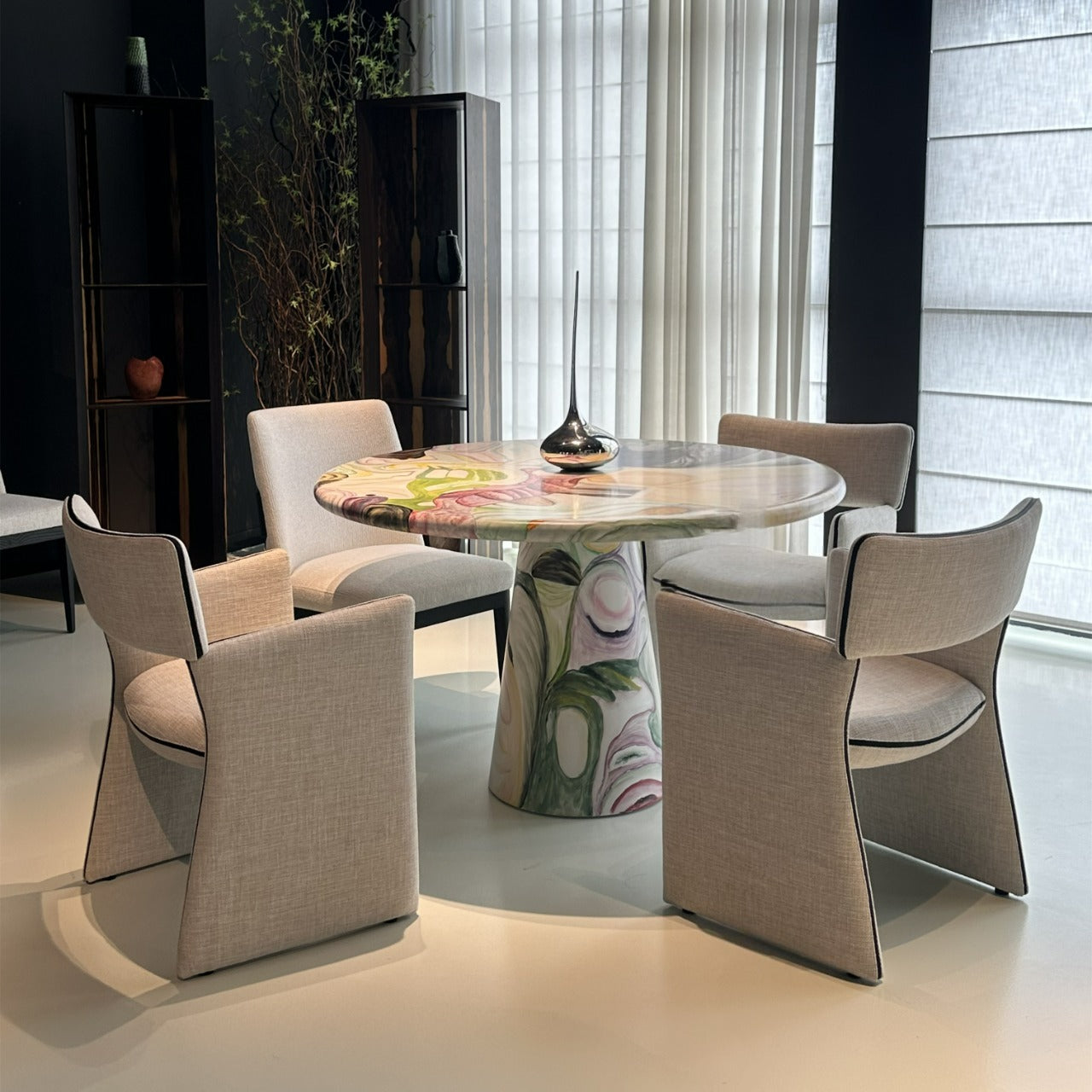 Artistic Swirl Dining Table