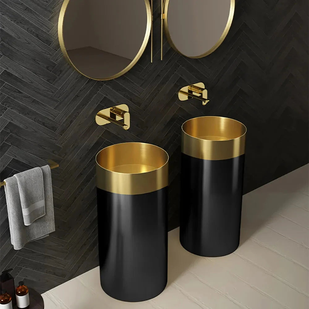 Black Gold Steel Basin – Luxe