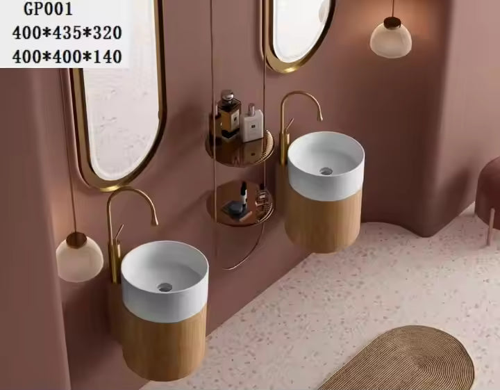 Wall Mounted Hung Artificial Stone Washbasin