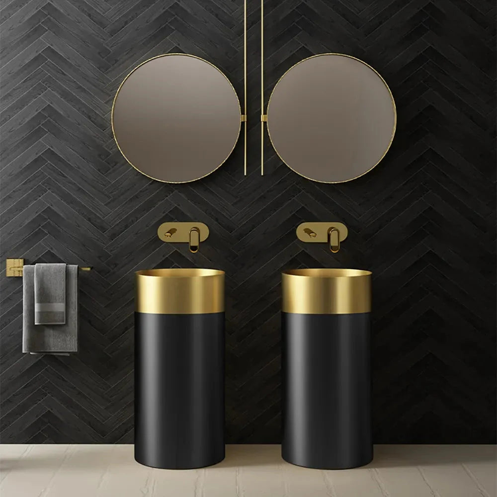Black Gold Steel Basin – Luxe