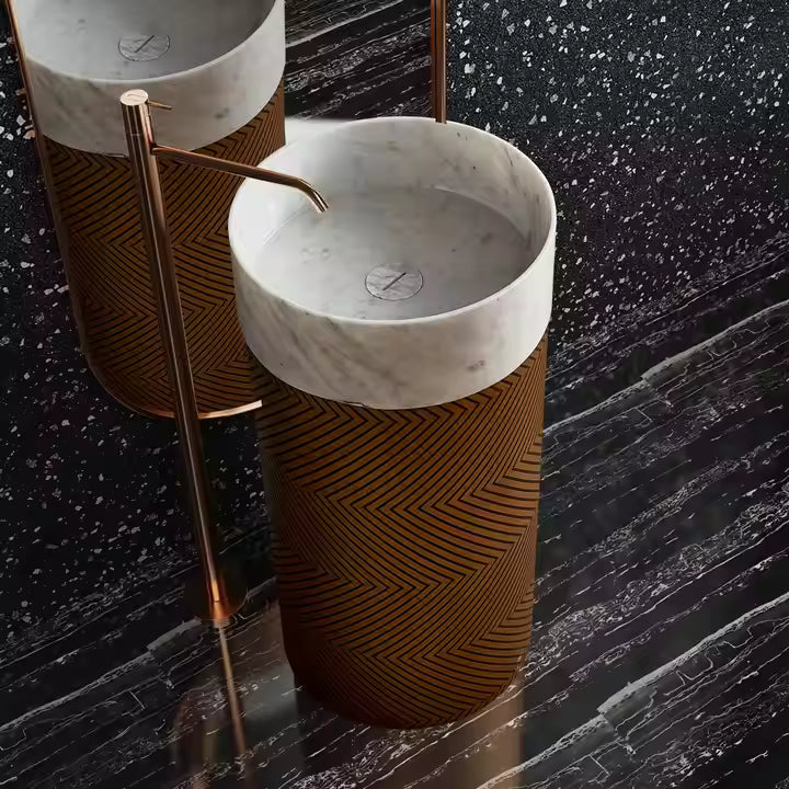 Luxury Decorative BiancoFree Standing Wash Basin