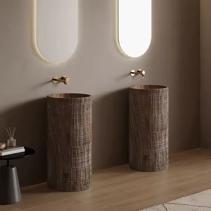 Wabi Sabi Wood Designer Freestanding Basins