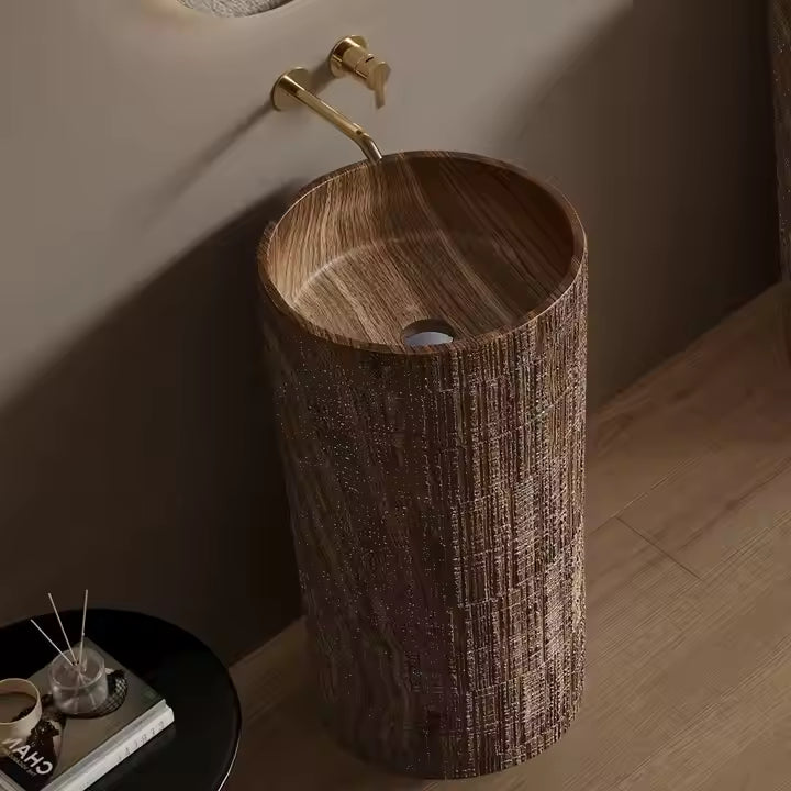 Wabi Sabi Wood Designer Freestanding Basins