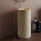 Wabi Sabi Traventine Style Floor Mounted Freestanding Basin