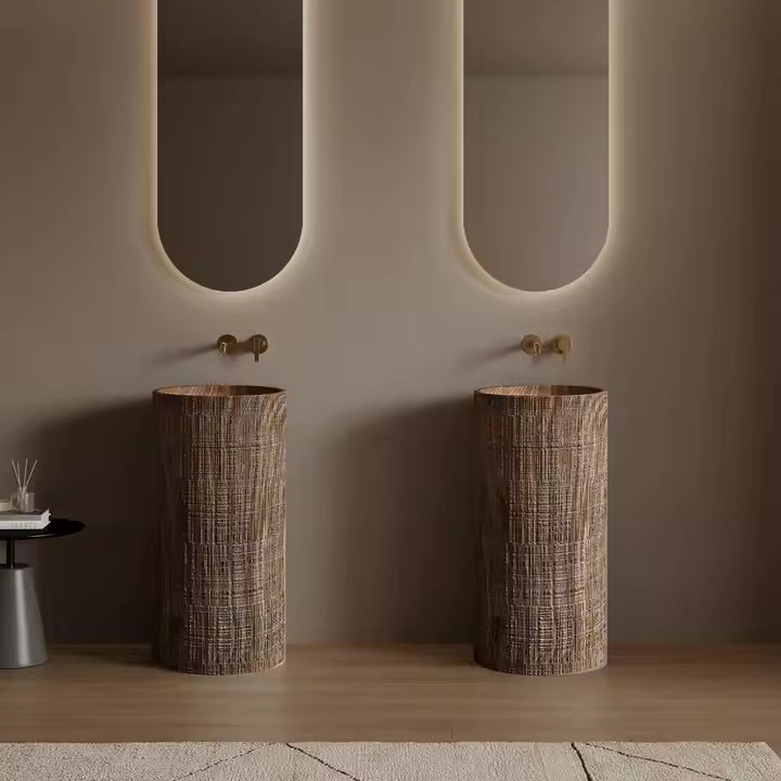 Wabi Sabi Wood Designer Freestanding Basins