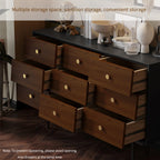 Modern 9-Drawer Wooden Dresser