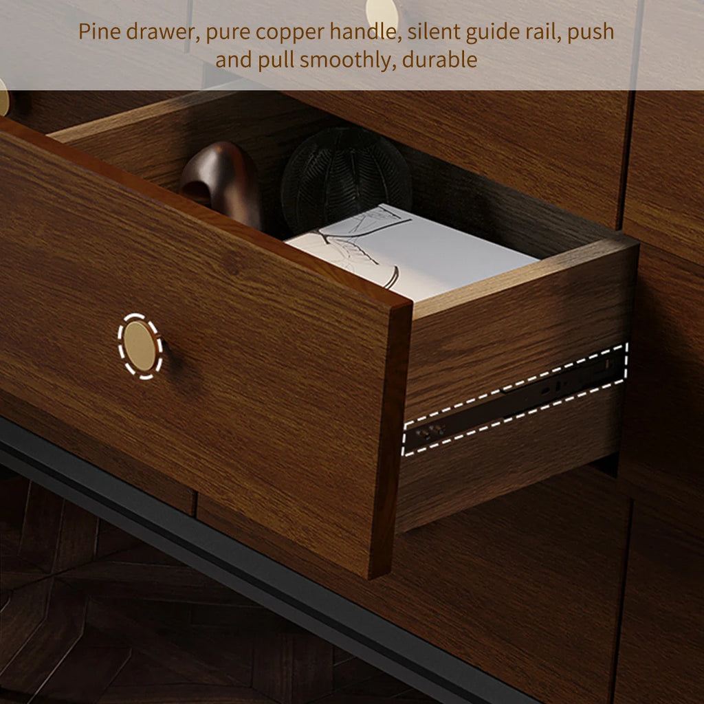 Modern 9-Drawer Wooden Dresser
