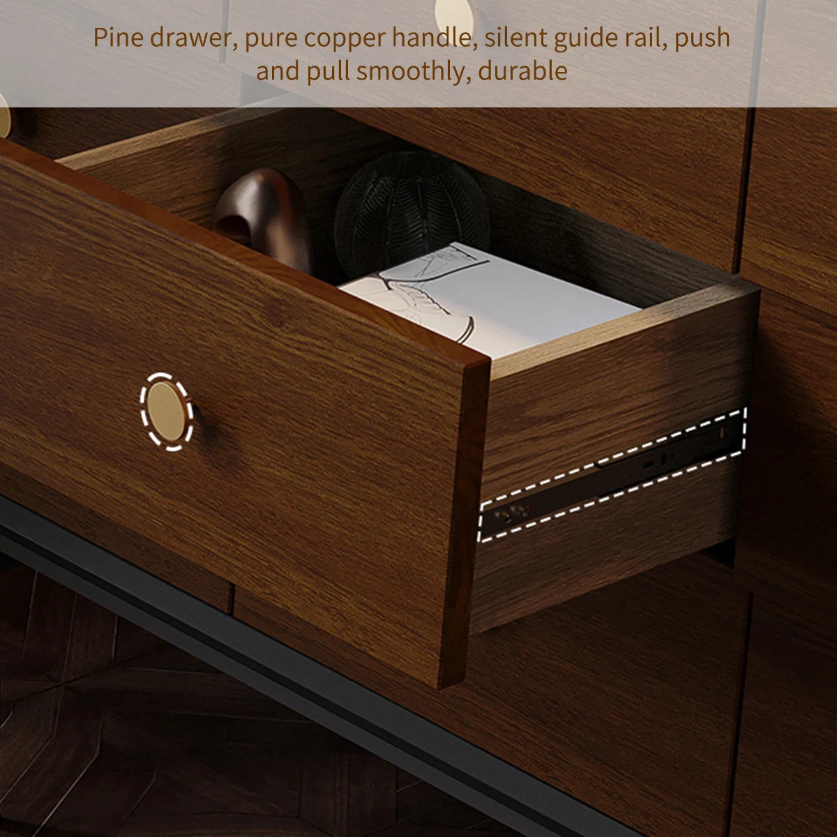 Modern 9-Drawer Wooden Dresser