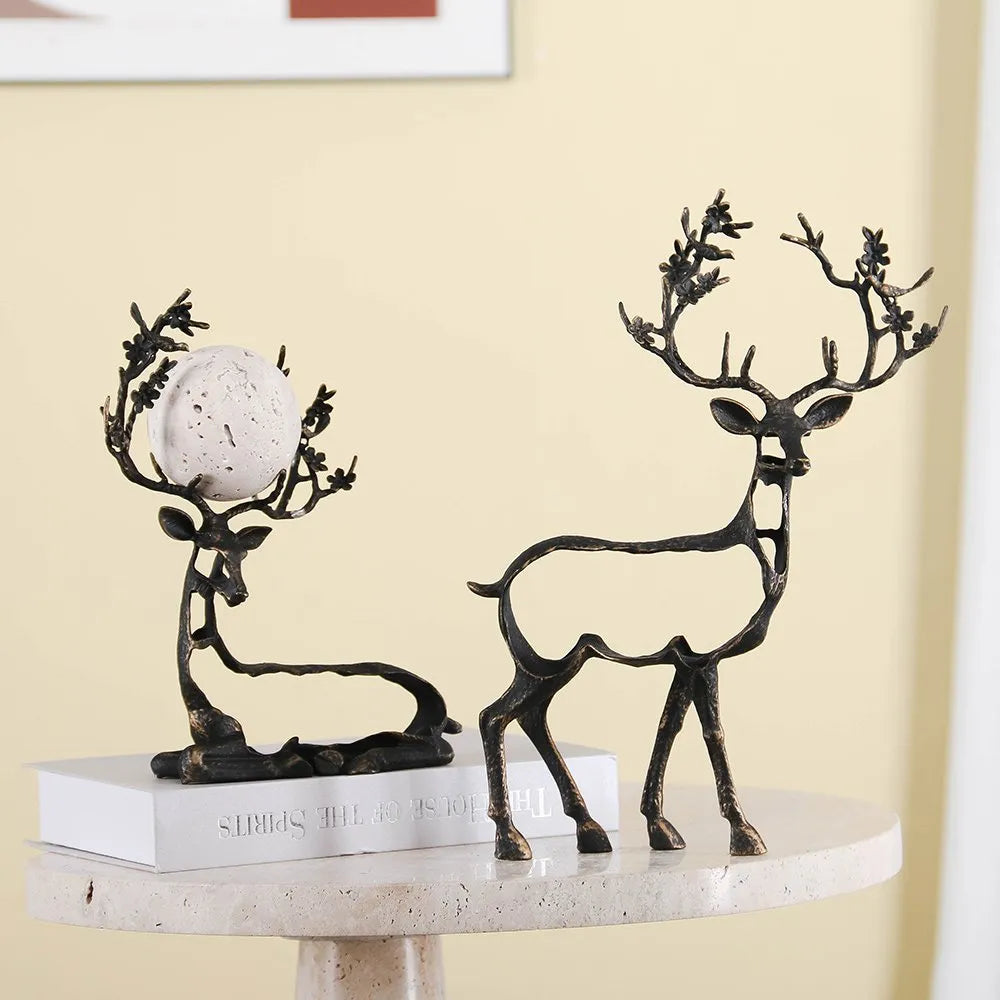 Home Decorations for Living Room – Deer Sculpture