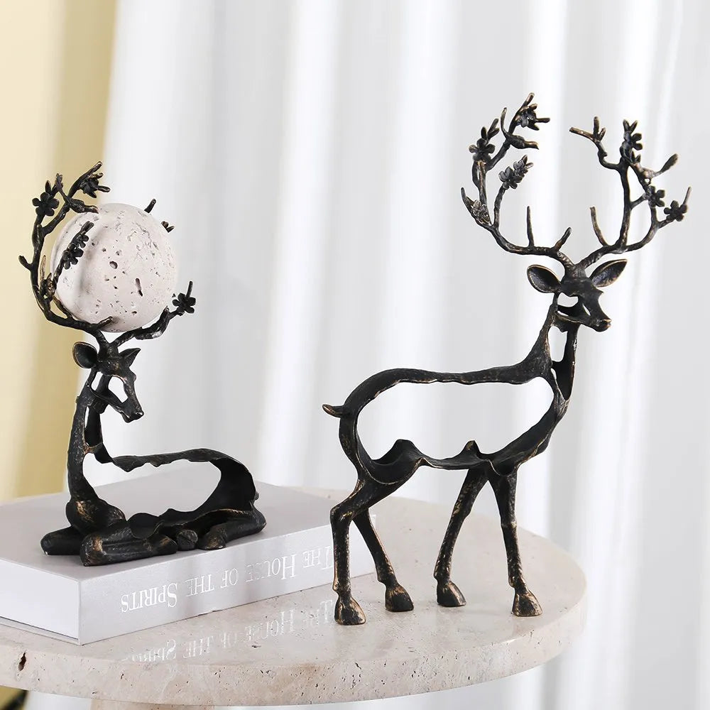 Home Decorations for Living Room – Deer Sculpture