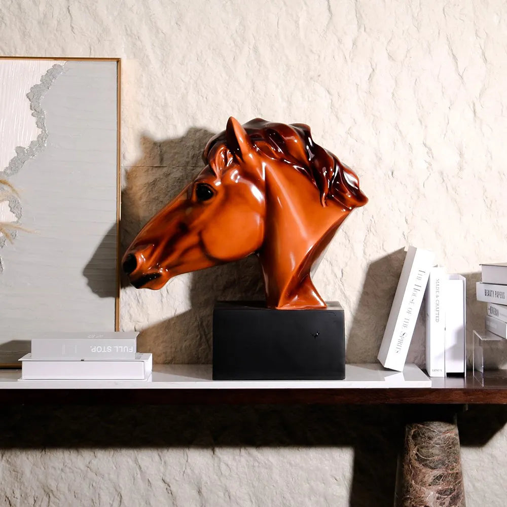 Decorations For Home – Horse Head Sculpture Tabletop Decor
