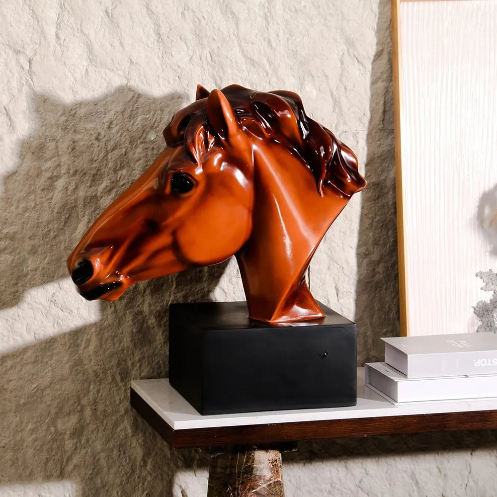 Decorations For Home – Horse Head Sculpture Tabletop Decor