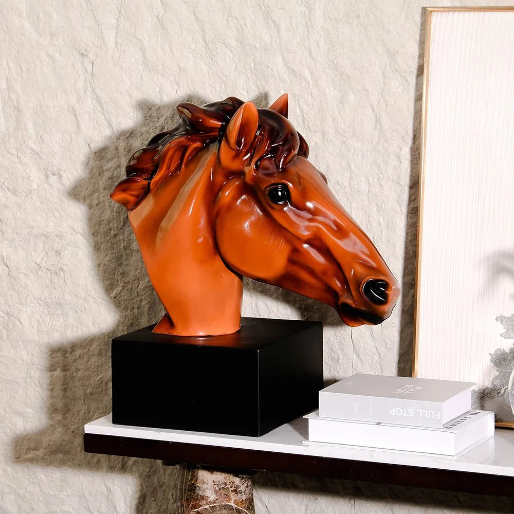 Decorations For Home – Horse Head Sculpture Tabletop Decor
