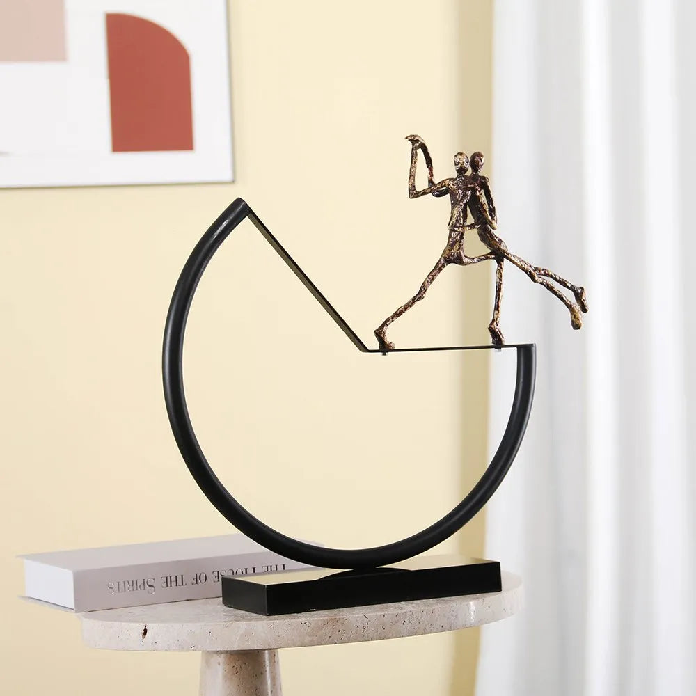 Home Decoration Items – Desktop Dancing Girls Sculpture