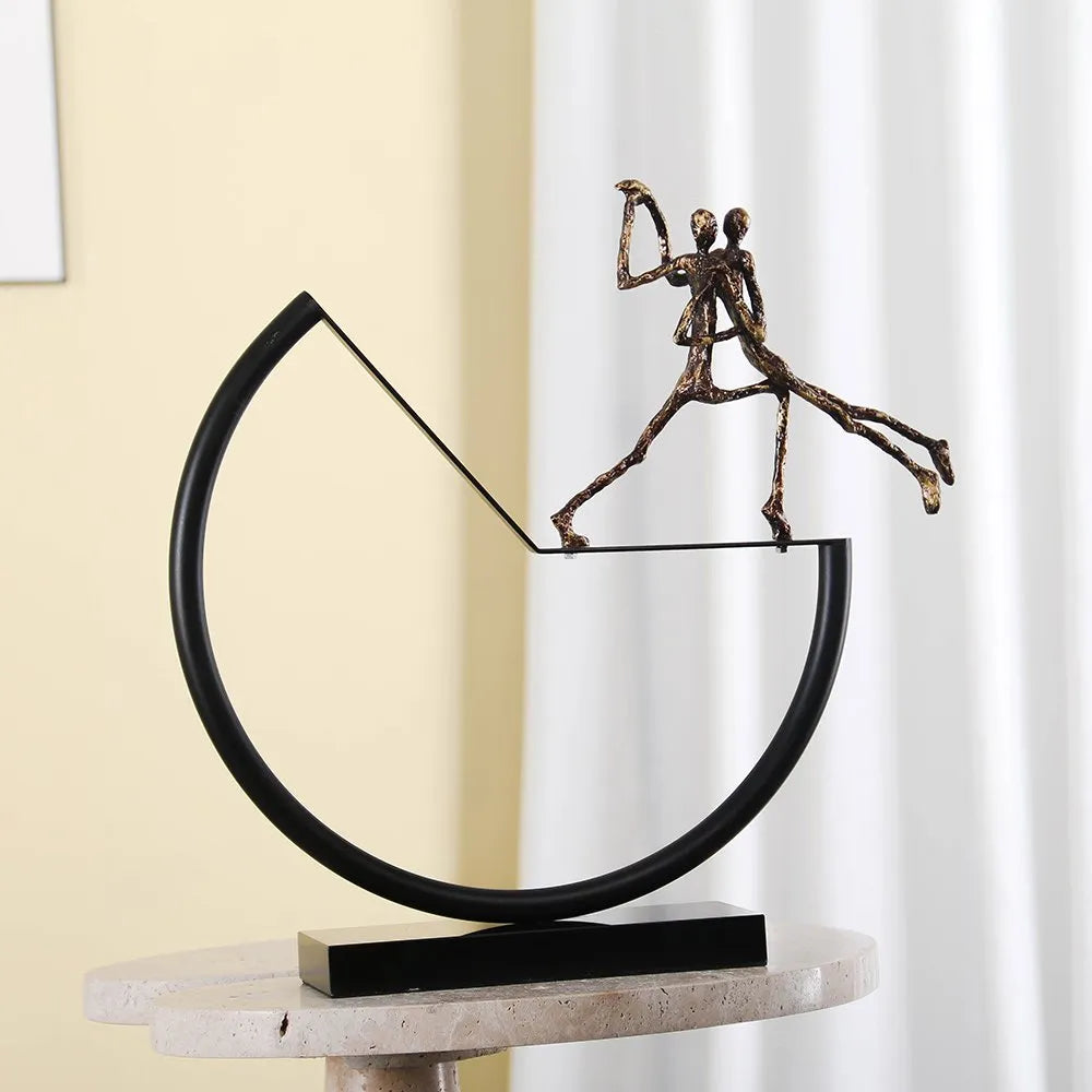 Home Decoration Items – Desktop Dancing Girls Sculpture