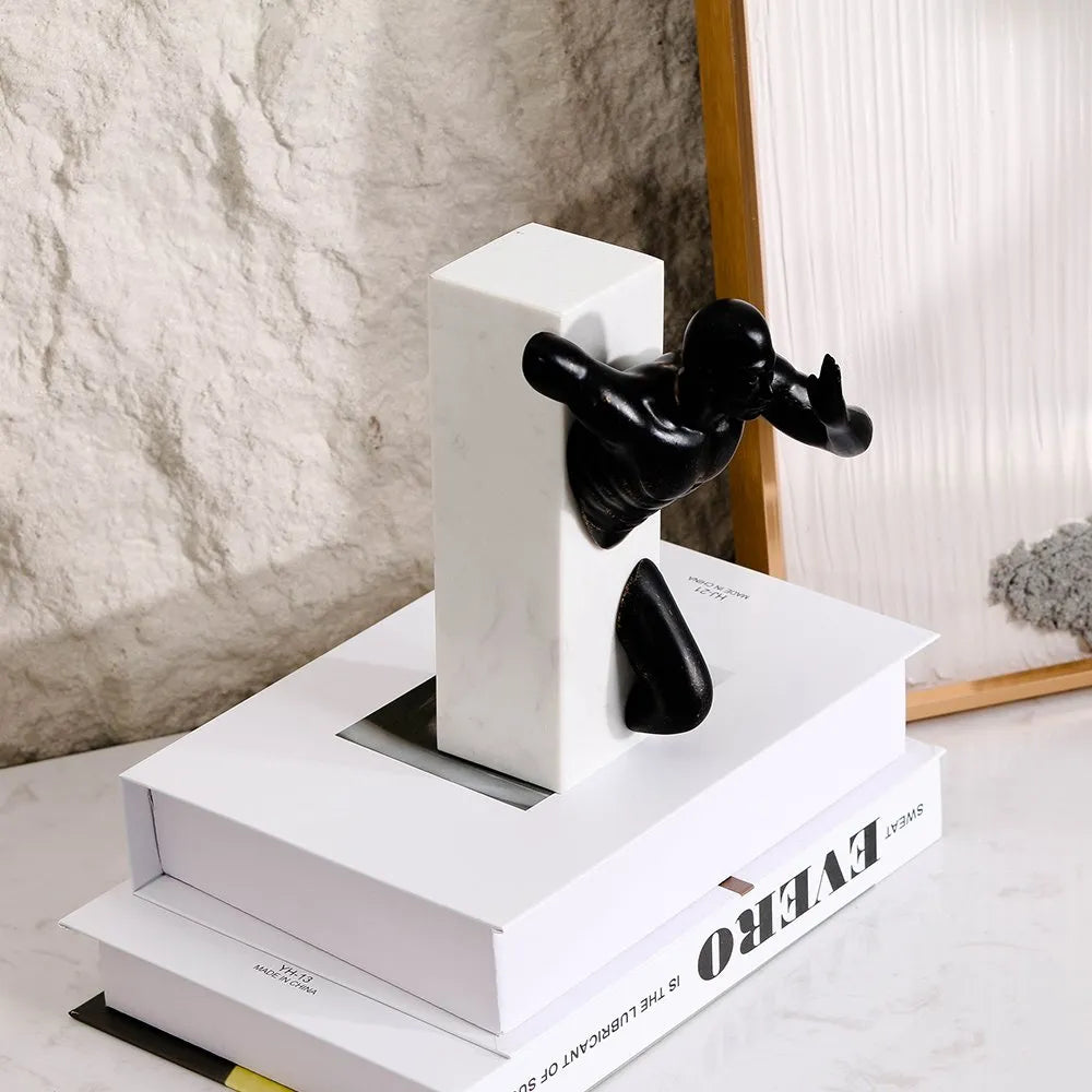 Decorations For Home – Wall-Through Man Sculpture