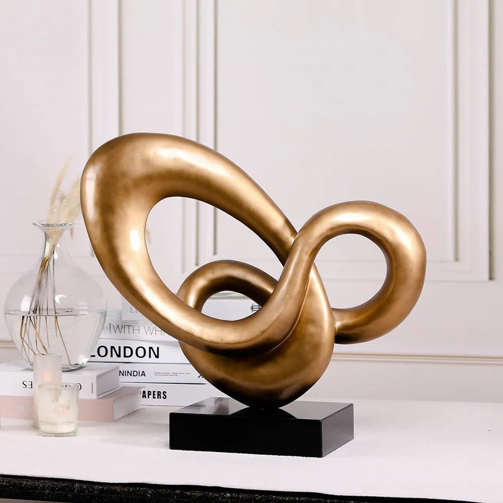 Interior Home Decoration Modern Abstract Flame Sculpture
