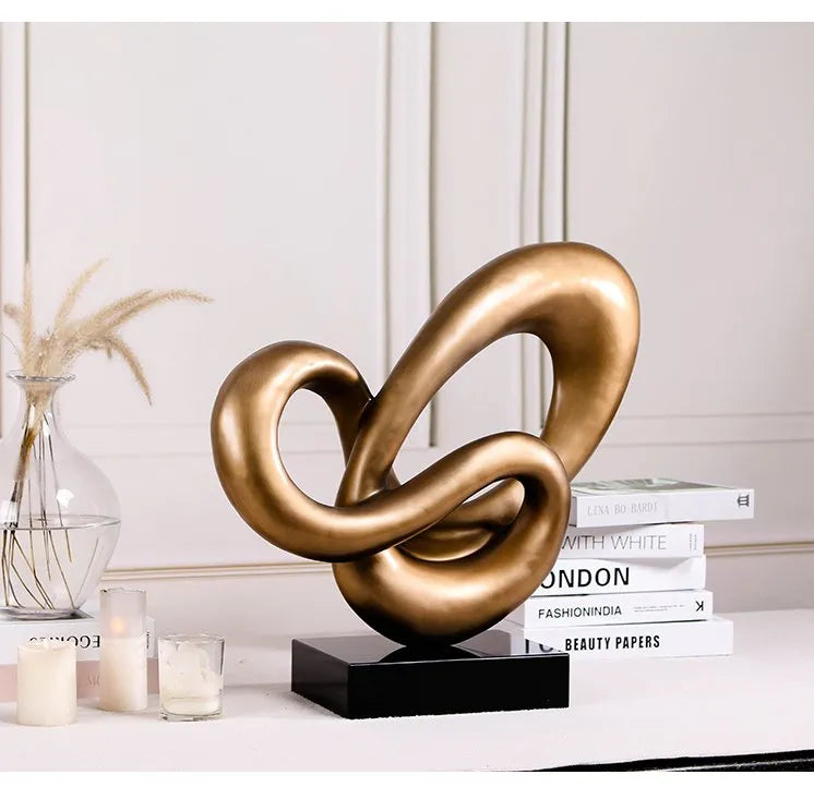 Interior Home Decoration Modern Abstract Flame Sculpture